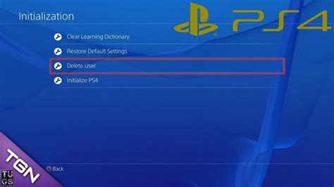 How do I remove a PlayStation account from my console?