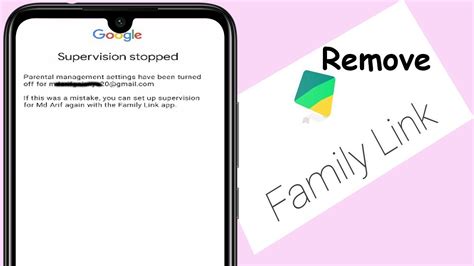 How do I remove a user from family link?