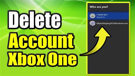 How do I remove an Xbox 360 account from my Xbox One?