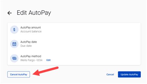 How do I remove autopay from my card?