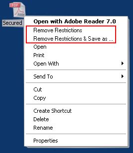 How do I remove copy and paste restrictions from a PDF?