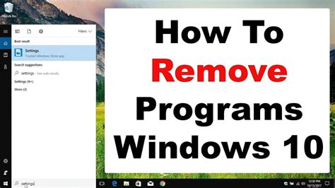 How do I remove default programs in Windows 10?