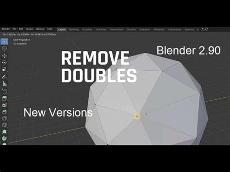 How do I remove doubles in Blender?