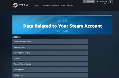 How do I remove my personal information from Steam?