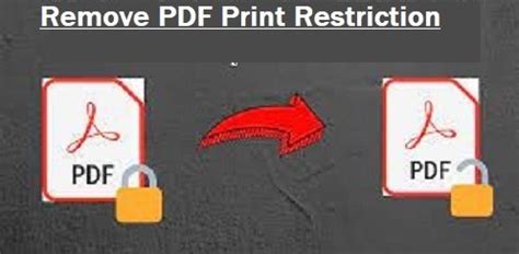 How do I remove print restrictions?