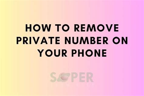 How do I remove private number from 31?