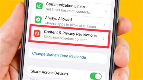 How do I remove restrictions on my iPhone?