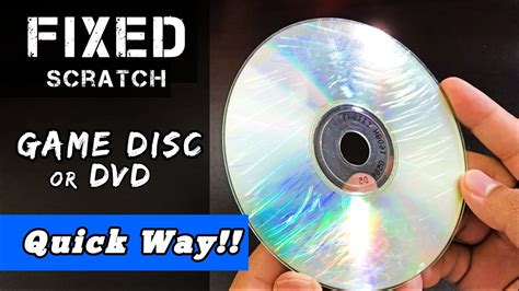 How do I remove scratches from my disc?