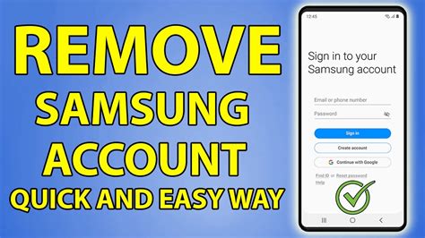 How do I remove someone else's Samsung account from my phone?