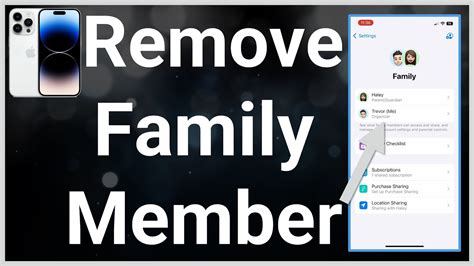 How do I remove someone from family sharing?
