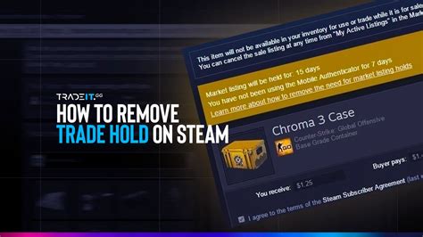 How do I remove trade lock on Steam?