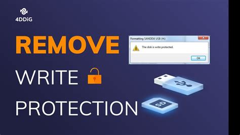 How do I remove write protection?