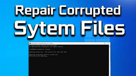 How do I repair corrupted files?