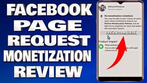 How do I request another review on Facebook monetization?