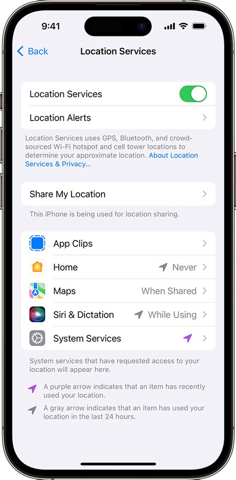 How do I reset Location Services on iOS 16?