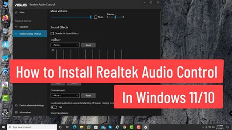 How do I reset Realtek audio settings?