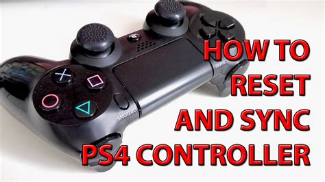 How do I reset an unresponsive PS4 controller?