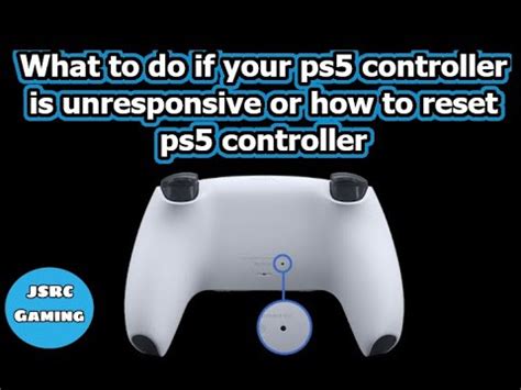 How do I reset an unresponsive PS5 controller?