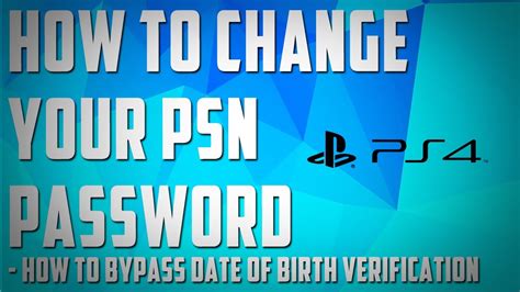 How do I reset my PSN password without date of birth?