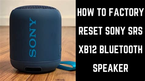 How do I reset my Sony Bluetooth?
