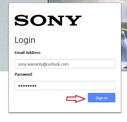 How do I reset my Sony account?