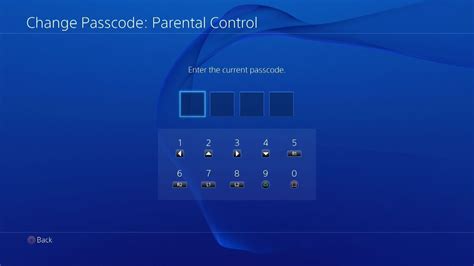 How do I reset my Sony parental controls?