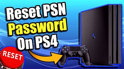 How do I reset my email and password on ps4?