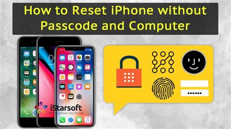 How do I reset my iPhone without the password and computer?