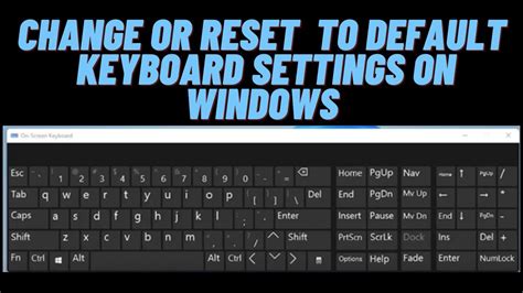 How do I reset my keyboard keyboard?