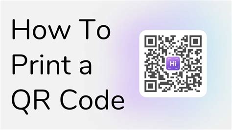 How do I resize and print a QR code?