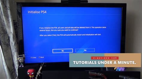 How do I restore my PS4 before selling it?