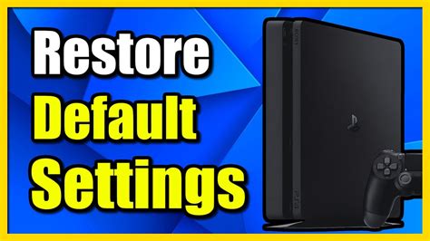 How do I restore my PS4 without losing data?