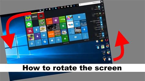 How do I rotate my screen without keyboard Windows 10?