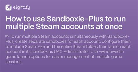 How do I run Sandboxie on Steam?