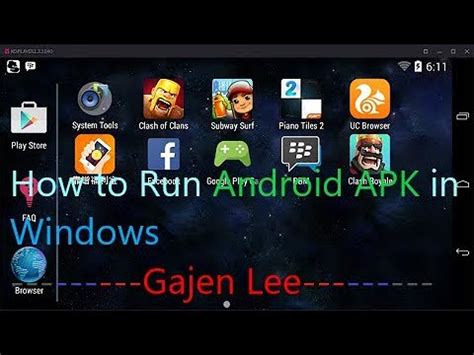 How do I run an Android APK on Windows?