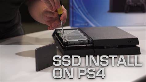 How do I run my PS4 on an SSD?