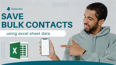 How do I save bulk contacts in Excel?