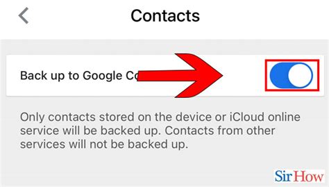 How do I save my iPhone contacts to Google?