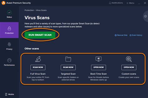 How do I scan a file for viruses?