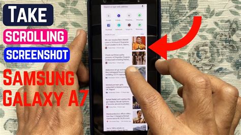 How do I screenshot on my Samsung a7 2015?