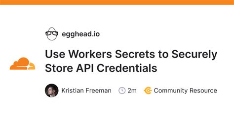 How do I securely store API credentials?