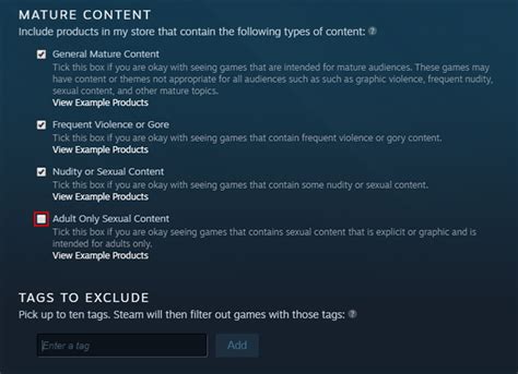 How do I see NSFW on Steam?