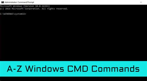 How do I see all commands in cmd?
