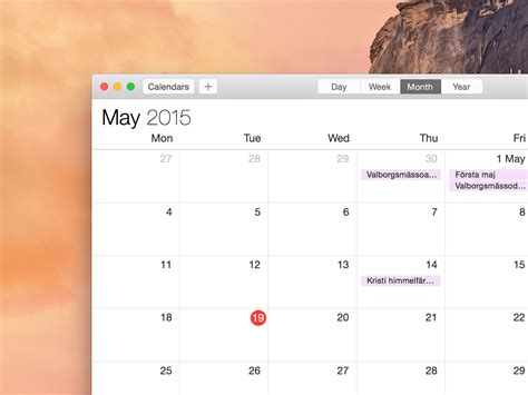 How do I see other people's calendars in Apple calendar?