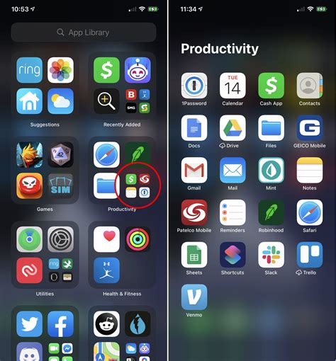 How do I see shared apps on my iPhone?
