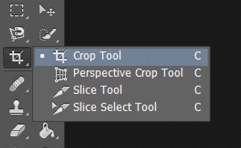 How do I select crop tool?