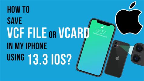 How do I send a VCF file from my iPhone?