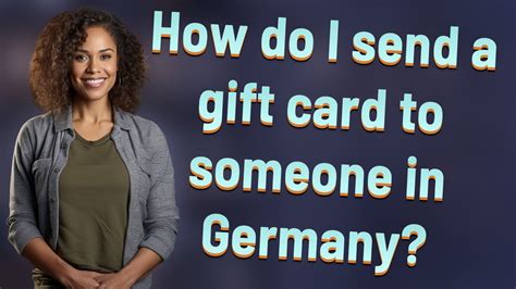 How do I send a gift card to Germany?