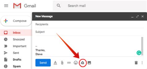 How do I send a large folder in Gmail?