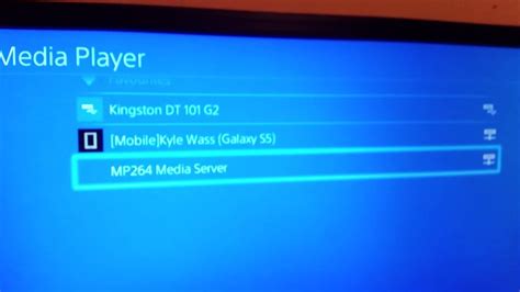 How do I send movies to my PS4?